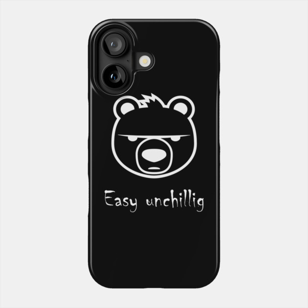 Easy unchillig Bär Phone Case by Fasnacht Herisau