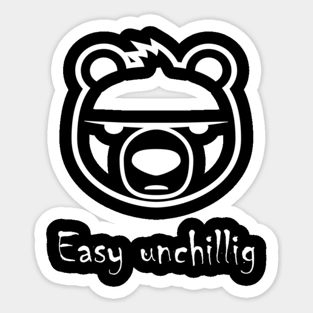 Easy unchillig Bär Sticker by Fasnacht Herisau