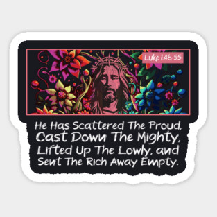 He Has Scattered The Proud Sticker