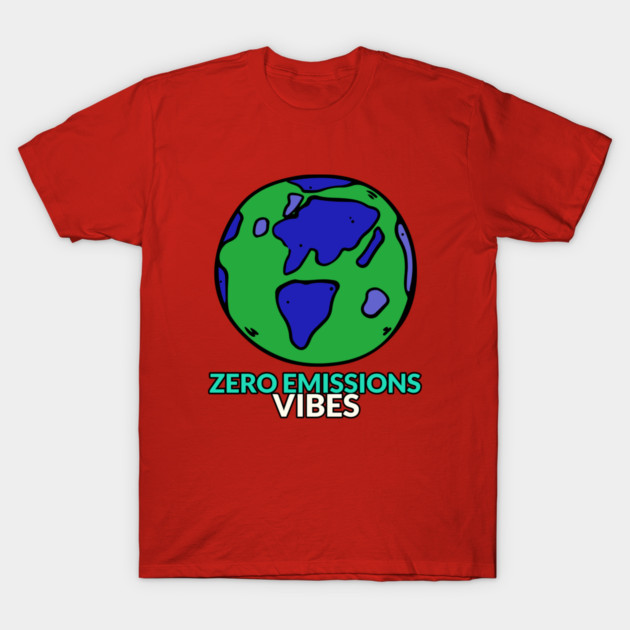 Zero Emissions Vibes Solar Lifestyle T-Shirt by Lamount Tees