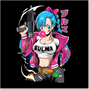 Bulma Dragon balls Posters and Art