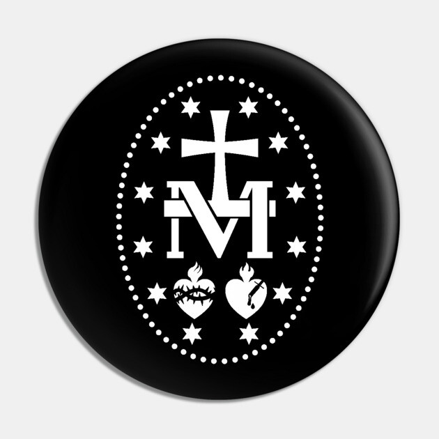 Virgin Mary Miraculous Medal Pin by Beltschazar