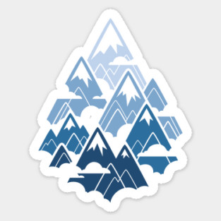 Misty Mountains Sticker