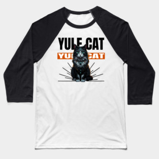 Yule Cat Baseball T-Shirt