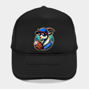 Baseball Goat Cool Cap Sunglasses Hat