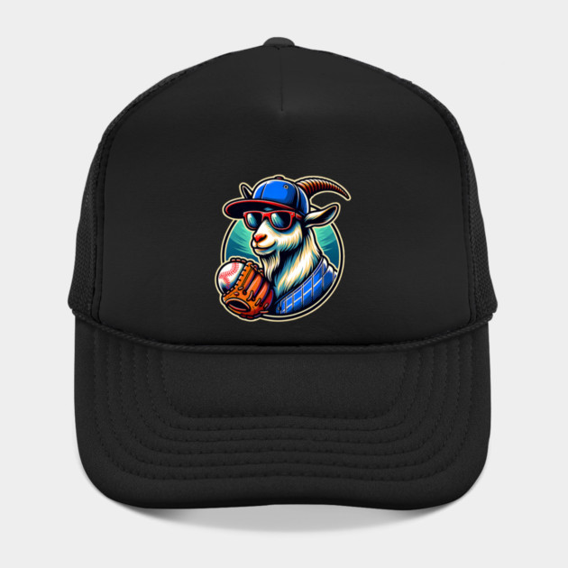 Baseball Goat Cool Cap Sunglasses by yangho