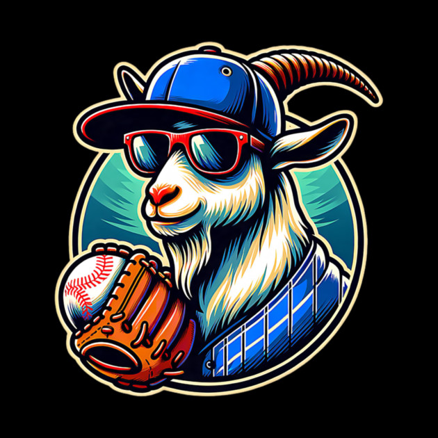 Baseball Goat Cool Cap Sunglasses by yangho