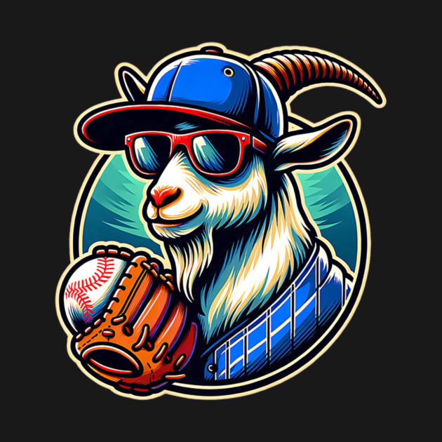 Baseball Goat Cool Cap Sunglasses by yangho