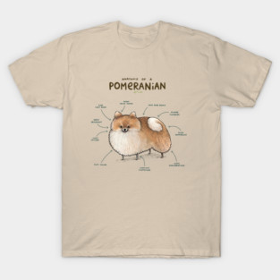 Anatomy of a Pomeranian T-Shirt
