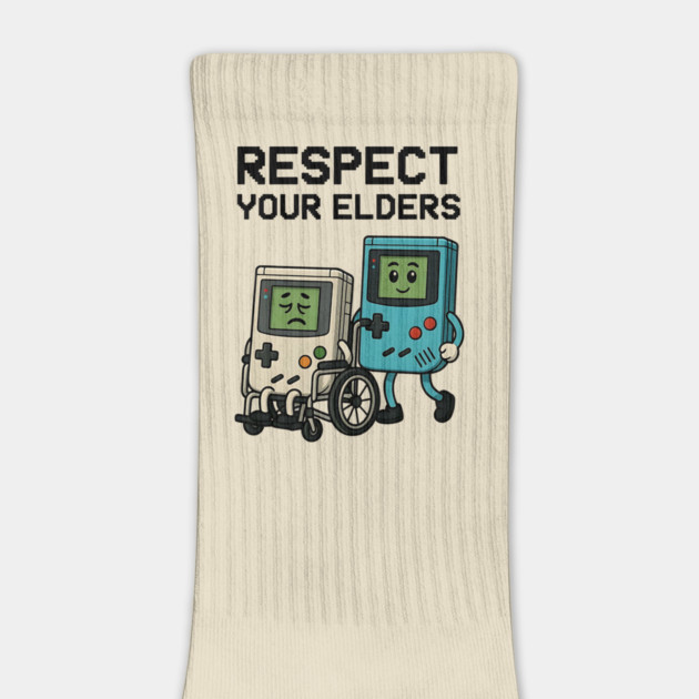 Respect Your Elders – Retro vs Modern Gaming Humor Illustration by Pixel Threads 