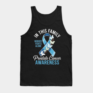 In This Family Nobody Fights Alone Prostate Cancer Awareness Tank Top