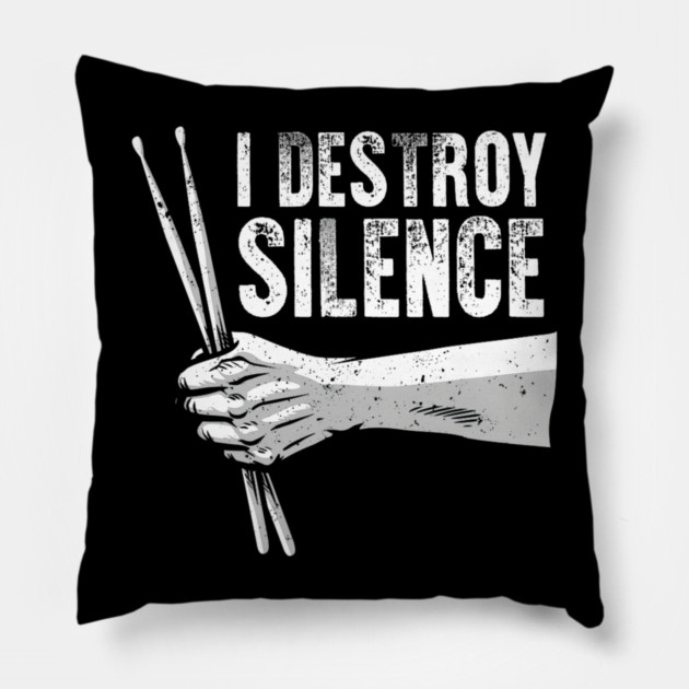 Best Drummer Art Drumming Drum Set Lovers Pillow by yangho
