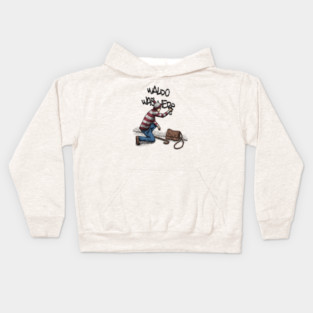 Waldo was here Kids Hoodie