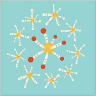 Harmless Virus Fun Pattern Posters and Art