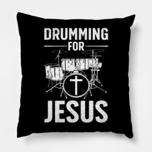 Best Drumming Art Drummer Drum Drumming Jesus Pillow