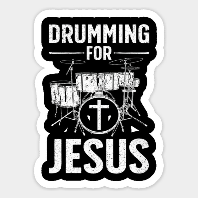 Best Drumming Art Drummer Drum Drumming Jesus Magnet by yangho