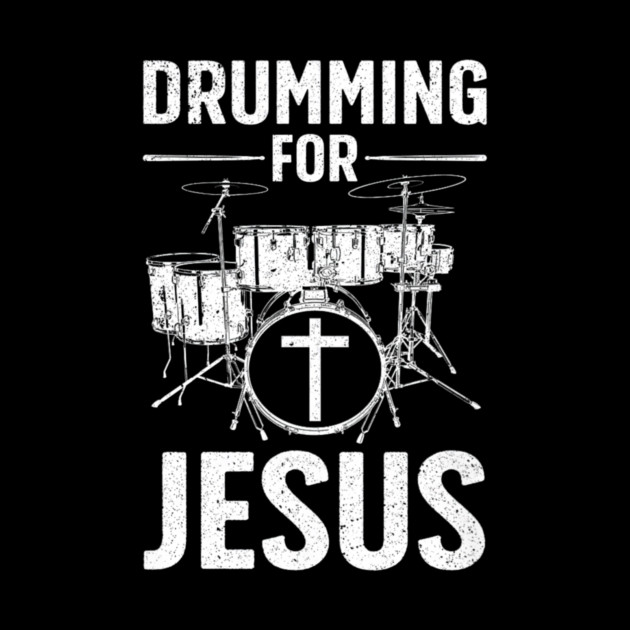 Best Drumming Art Drummer Drum Drumming Jesus by yangho