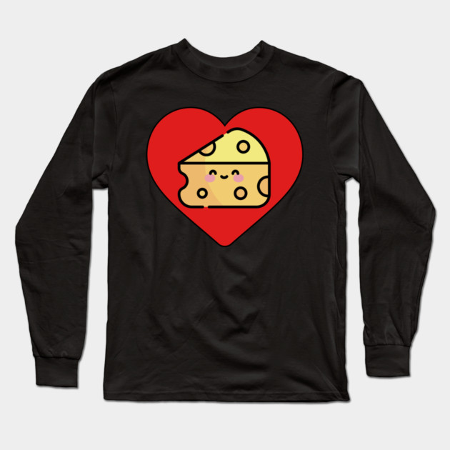 Cheese Lover Long Sleeve T-Shirt by HolidayBug
