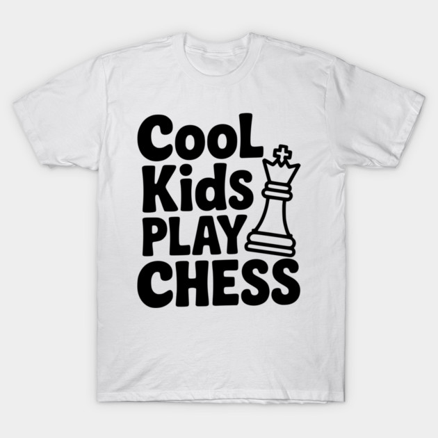 Cool Kids Play Chess T-Shirt by Frank Ring