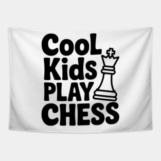 Cool Kids Play Chess Tapestry