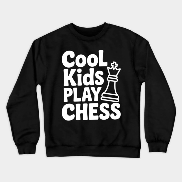 Cool Kids Play Chess Crewneck Sweatshirt by Frank Ring