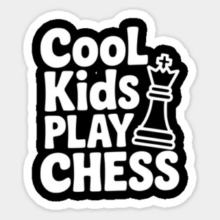 Cool Kids Play Chess Sticker