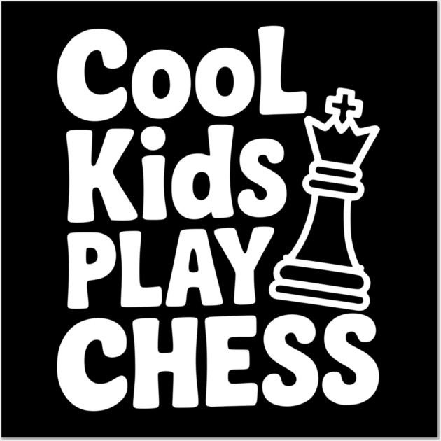 Cool Kids Play Chess Wall Art by Frank Ring