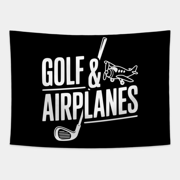 Golf & Airplanes Tapestry by Frank Ring