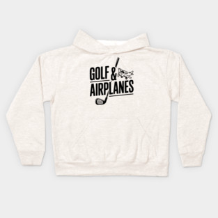 Golf & Airplanes Kids Hoodie