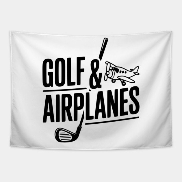 Golf & Airplanes Tapestry by Frank Ring