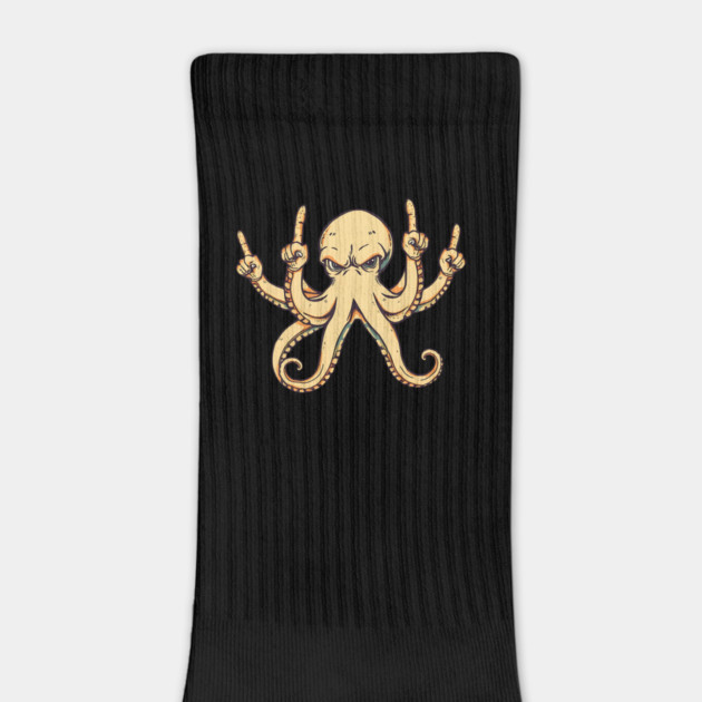 Octopus Middle Fingers by Pixel Threads 