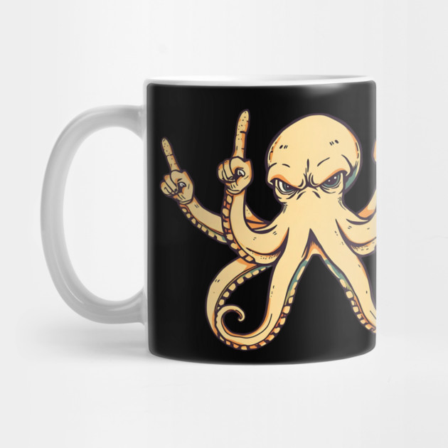 Octopus Middle Fingers by Pixel Threads 