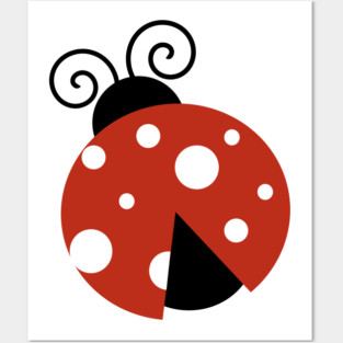 Ladybug, Cute Ladybug, Red Ladybug, Ladybird Posters and Art