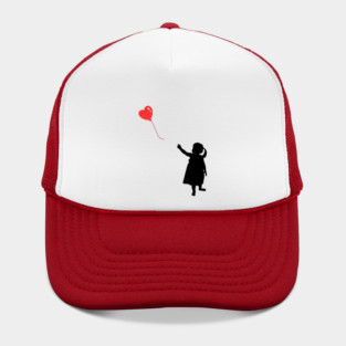 Red Heart Balloon Floating Love Hat