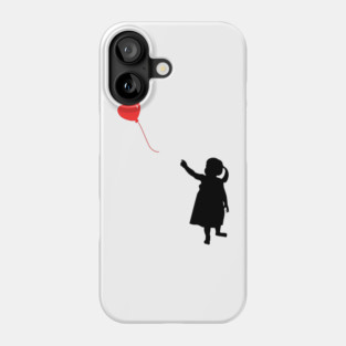 Red Heart Balloon Floating Love Phone Case