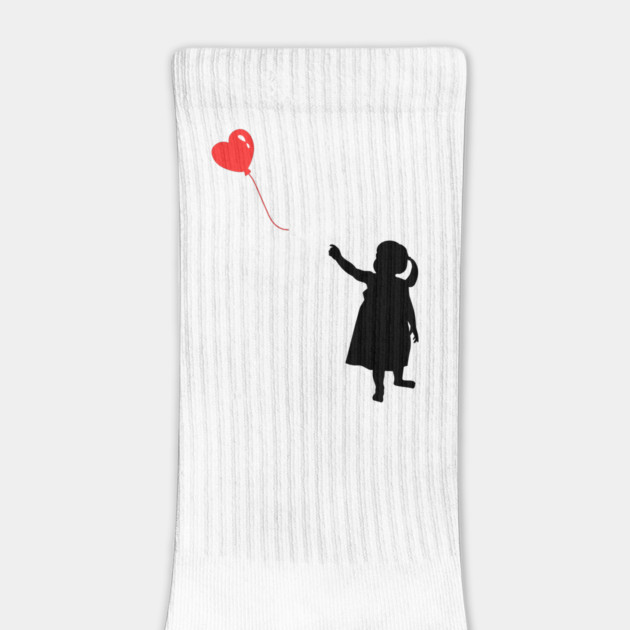 Red Heart Balloon Floating Love by Creatifly Graphic Tees