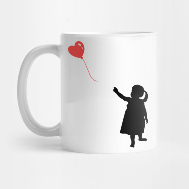 Red Heart Balloon Floating Love by Creatifly Graphic Tees