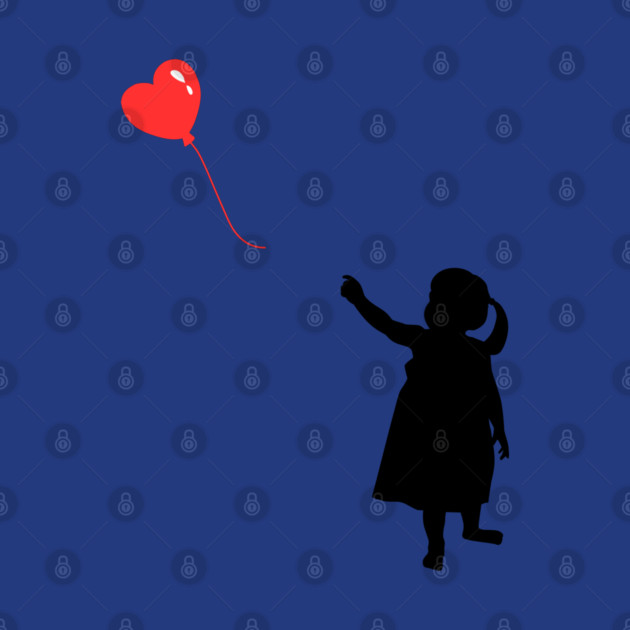 Red Heart Balloon Floating Love by Creatifly Graphic Tees