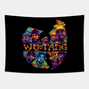 vintage look 90's Wu Tang Tapestry
