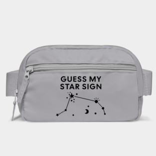 Guess My Star Sign – Aries Zodiac, Astrology Constellation – Black Print Bag