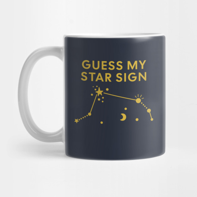 Guess My Star Sign – Aries Zodiac, Astrology Constellation – Classic Gold Print by Designed By Marty