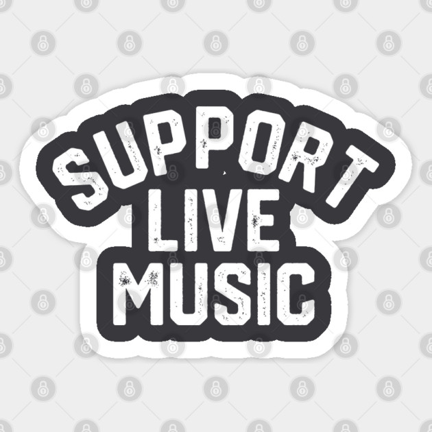 Support Live Music Sticker by Litehouse Tees