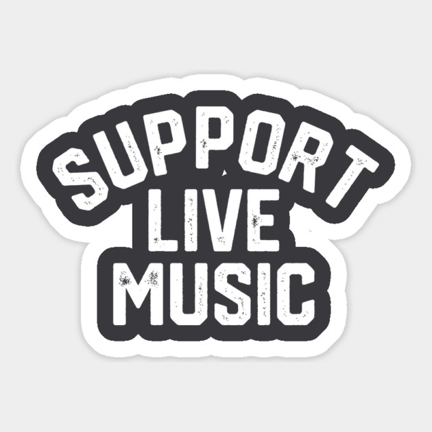 Support Live Music Magnet by Litehouse Tees