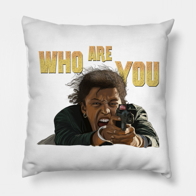 One Battle After Another: Who Are You Pillow by 51Deesigns