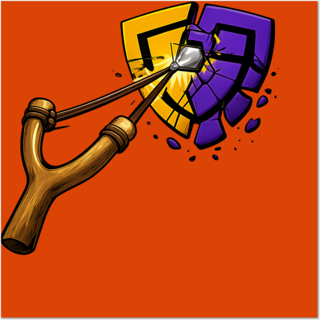 Danny vs Goliath – When Giants Fall Wall Art by THE CRYPTO PONZI SCHEME AVENGER