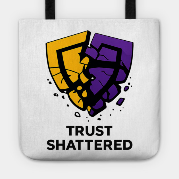 Trust Shattered Tote by THE CRYPTO PONZI SCHEME AVENGER