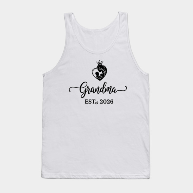 Grandma EST. 2026 Expecting Grandmother Baby Tank Top by ArtistTee ⭐⭐⭐⭐⭐