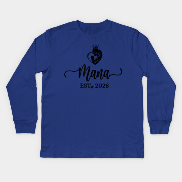 Mama Est. 2026 Expectant Mother New Mom Kids Long Sleeve T-Shirt by ArtistTee ⭐⭐⭐⭐⭐