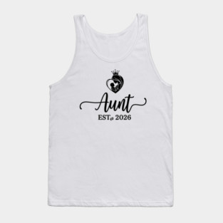 Aunt Est. 2026 Baby Announcement Future Aunt Tank Top