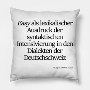 Easy als lexikalischer Ausdruck Pillow